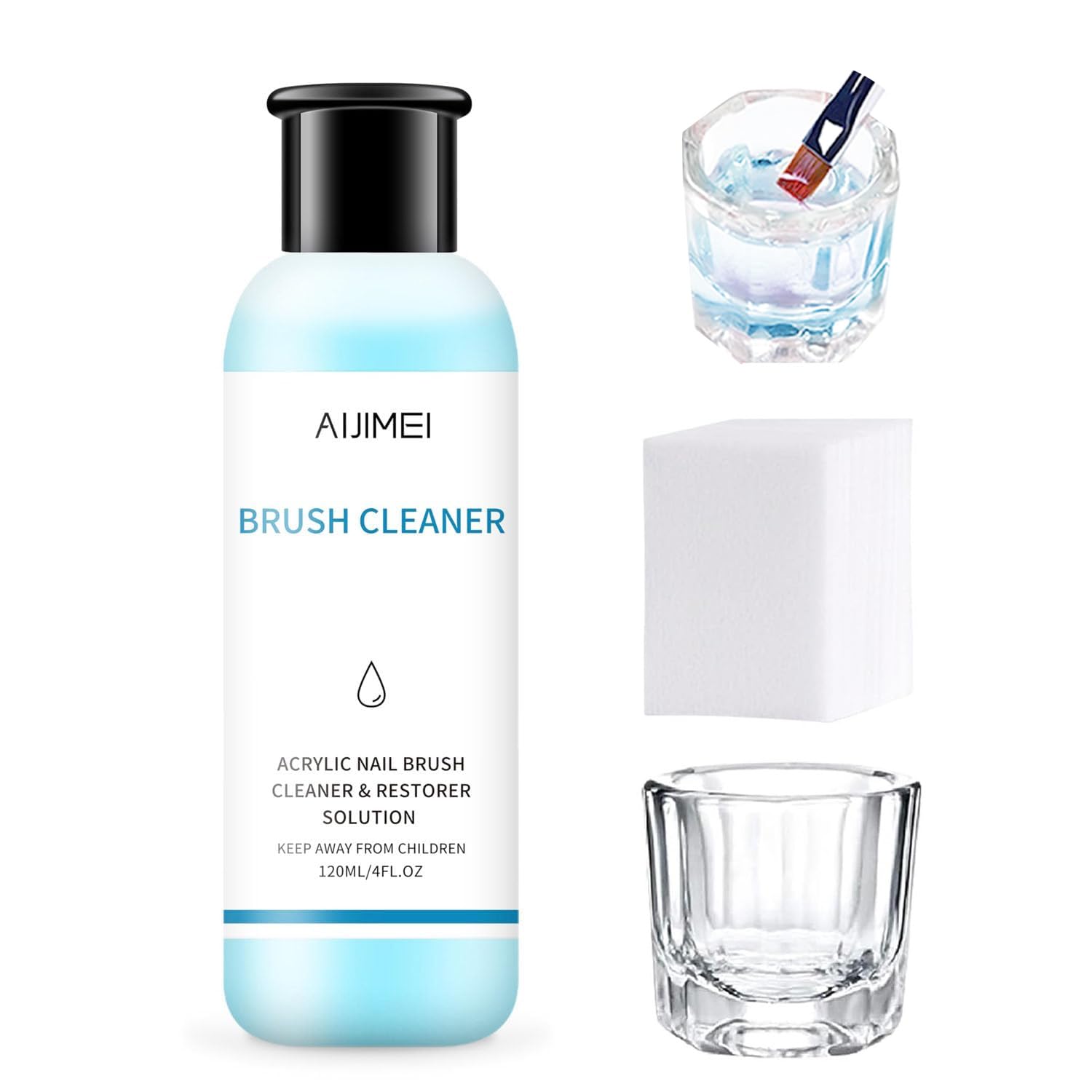 Acrylic Nail Brush Cleaner — 120ml Gel Restorer