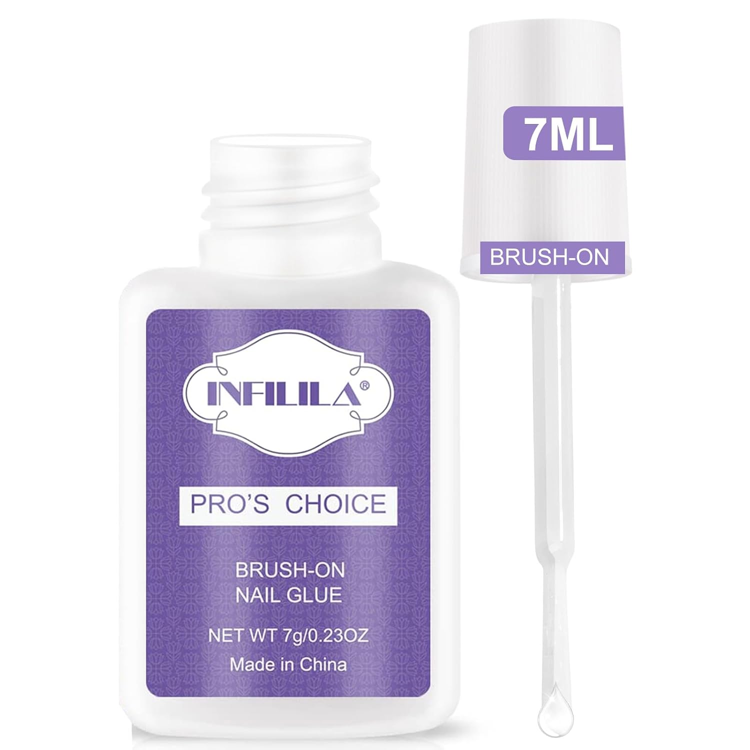 Brush On Nail Glue — Long-Lasting 7ml Adhesive