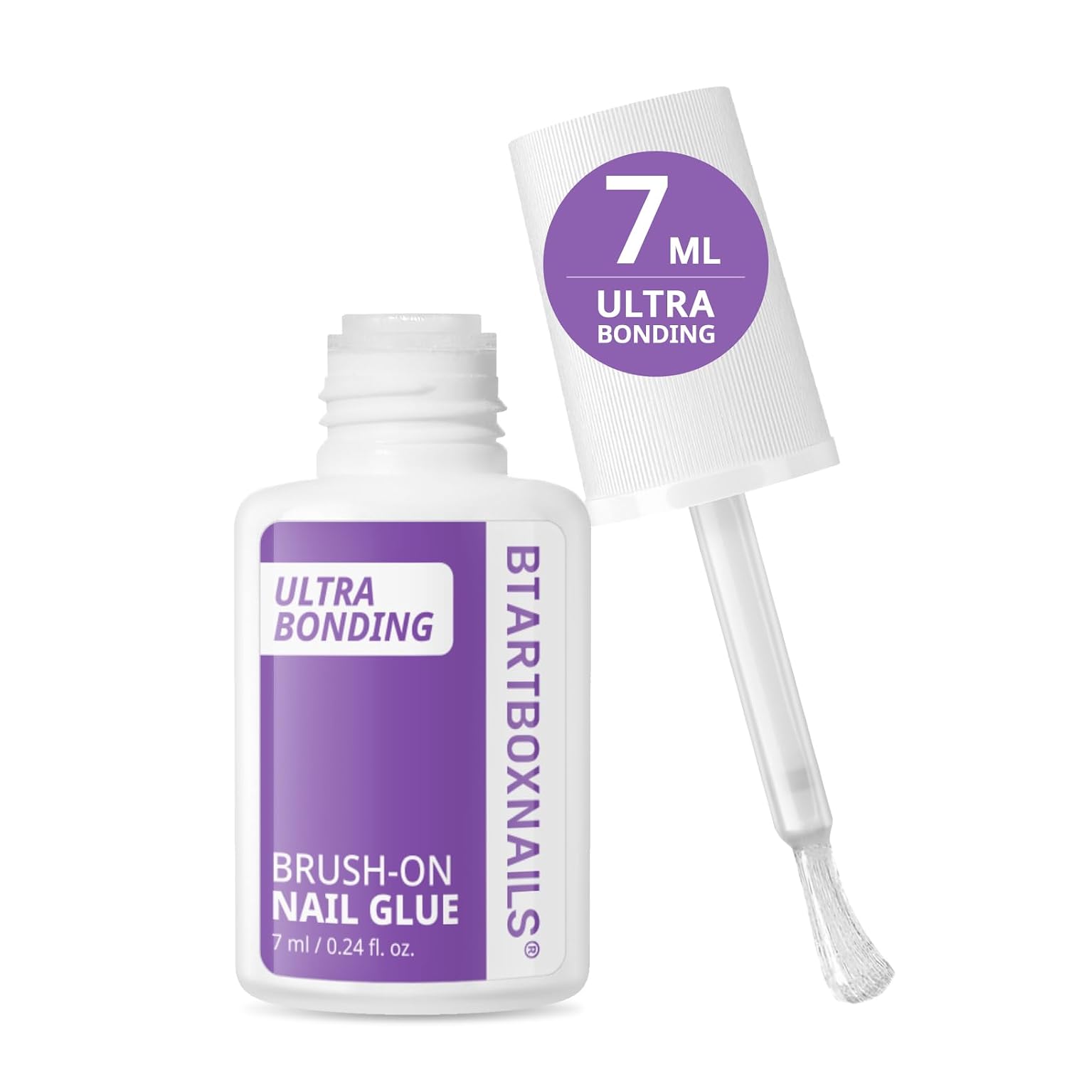 press on nail glue: Quick-Dry Brush-On Adhesive for Tips